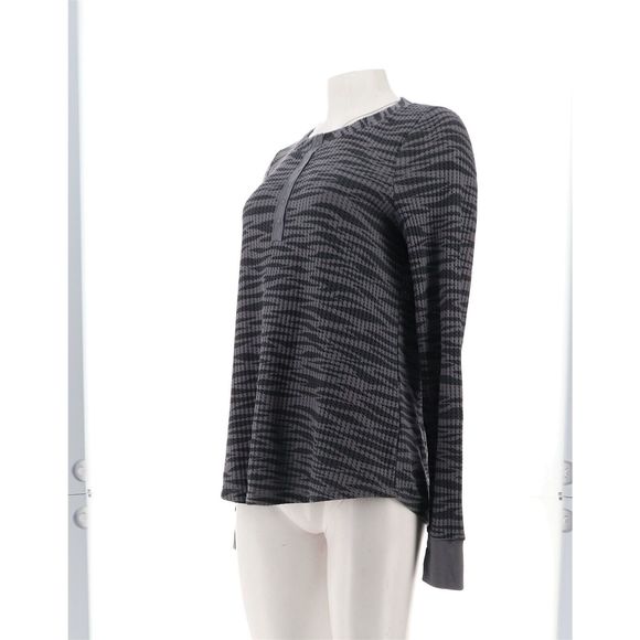 Tunique Femme Noire En Maille Côtelée Avec Boutons Latéraux - Belle By Kim Gravel - Taille S - Neuf Sans étiquettes